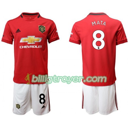 Billige Fotballdrakter Manchester United Mata 8 Barn Hjemmedraktsett 2019/20 Kortermet